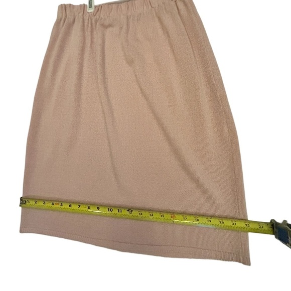 Vintage San Remo 4 Piece Pink Knit Pant Suit Cardigan Pant Skirt Tank Size XL - Picture 6 of 15